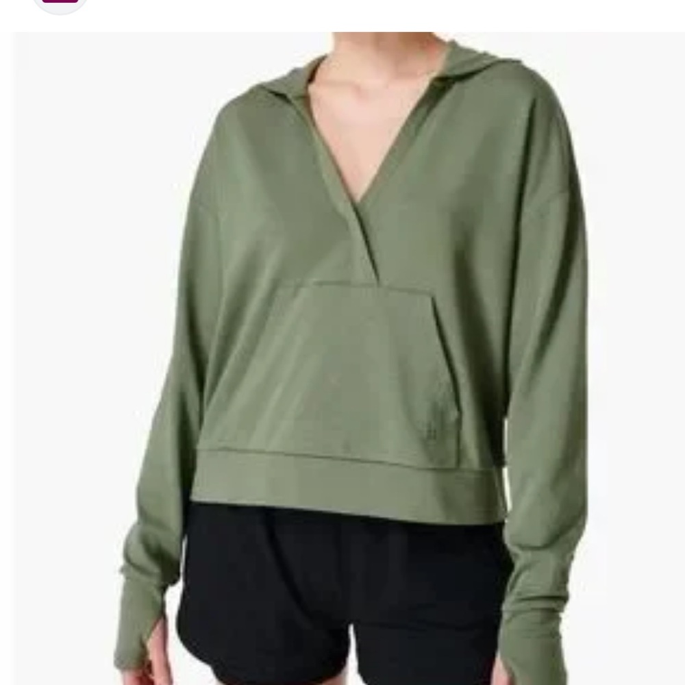 Sweaty Betty after class relaxed Green Hooded Women's Top